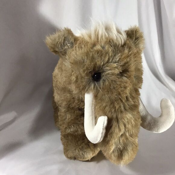 Woolly Mammoth Elephant Plush Tusks Realistic 12 X 9  Stuffed Animal - Picture 5 of 10